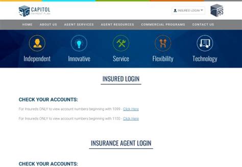capitol payment plan agent login